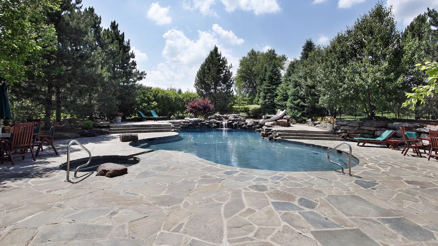 Slate Pool Deck Paving Tiles 12 Modern Pool Deck Design Ideas