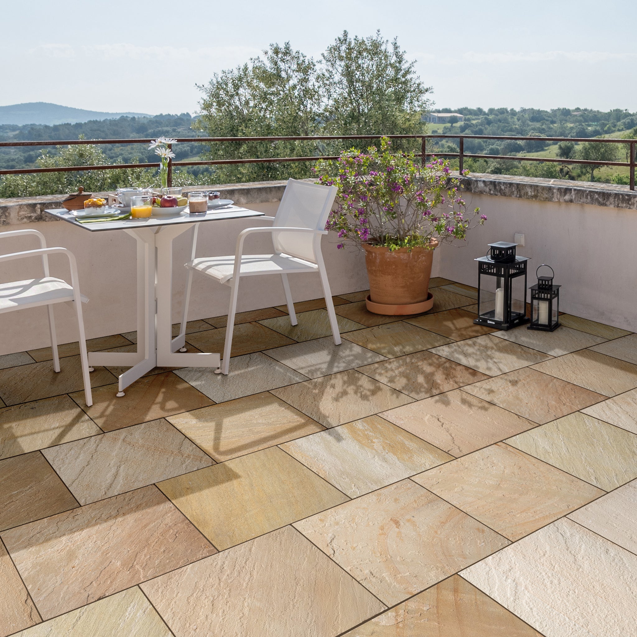 Desert Buff Sandstone Paving Tiles - Natural Stone Suppliers