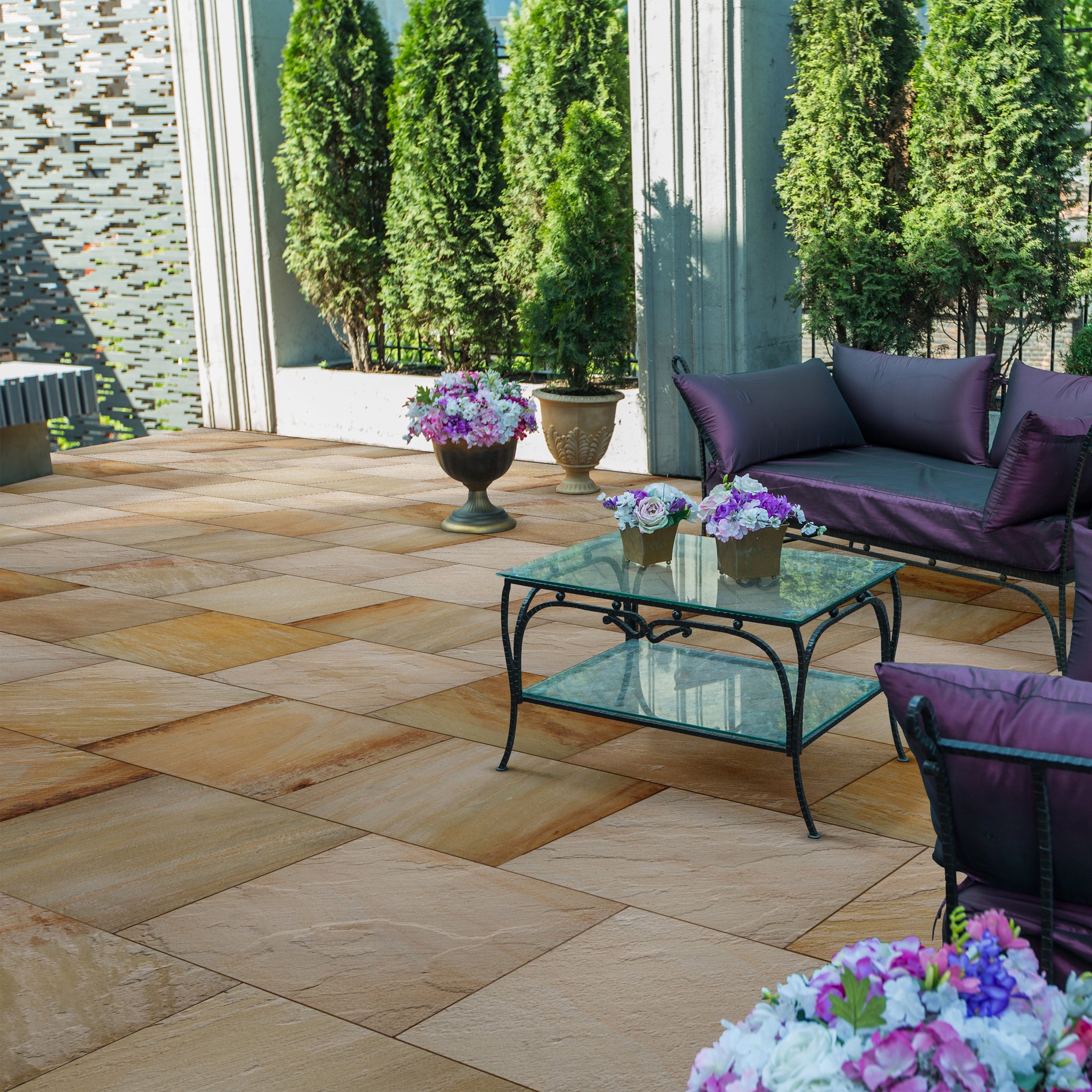 Desert Buff Sandstone Paving Tiles - Natural Stone Suppliers